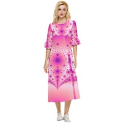 Pattern Double Cuff Midi Dress by 2607694c