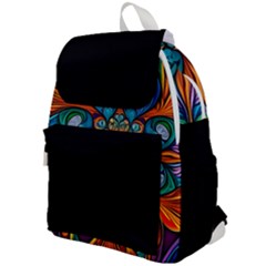 Schwarz Bunt Top Flap Backpack by 2607694c