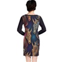 Schwarz pferde muster Long Sleeve Nightdress View2