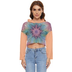 Orange3 Pattern 4 Women s Lightweight Cropped Hoodie by 2607694c