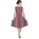 Streifen V-Neck Midi Sleeveless Dress  View2