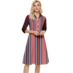 Streifen Classy Knee Length Dress by 2607694c
