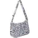 Big Collection With Hand Drawn Objects Valentines Day Zip Up Shoulder Bag View1