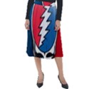 Grateful Dead Big Skull Classic Velour Midi Skirt  View1