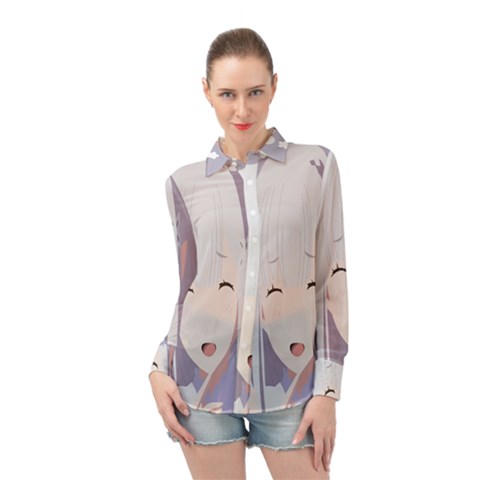 Emilia Rezero Long Sleeve Chiffon Shirt by Azkajaya