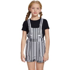 Barcode Pattern Kids  Short Overalls by Ket1n9