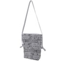 Black And White Hand Drawn Doodles Abstract Pattern Bk Folding Shoulder Bag View1