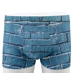 White And Blue Brick Wall Men s Boxer Briefs