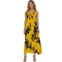 Zebra Zebra Pattern Zebra Fur Zebra Print Strip V-neck Sleeveless Loose Fit Overalls by Azkajaya
