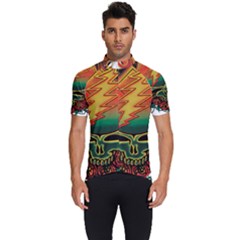 Grateful Steal Your Face Deadhead Hippie Logo Symbol Men s Short Sleeve Cycling Jersey by Loisa77