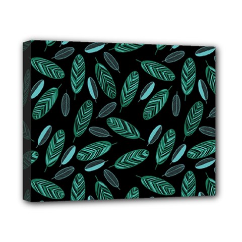 Leaves Pattern Abstract Blade Canvas 10  X 8  (stretched) by Loisa77