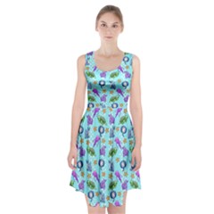 Sea Ocean Sealife Turtle Jellyfish Racerback Midi Dress by Loisa77
