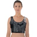 Halloween Background Halloween Scene Velvet Crop Top View1