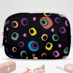Abstract Background Retro 60s 70s Make Up Pouch (small) by Apen