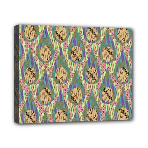 Tribal Background Boho Batik Canvas 10  X 8  (stretched) by anzea