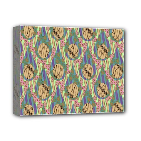 Tribal Background Boho Batik Deluxe Canvas 14  X 11  (stretched) by anzea