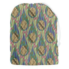 Tribal Background Boho Batik Drawstring Pouch (3xl) by anzea