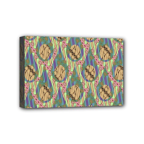 Tribal Background Boho Batik Mini Canvas 6  X 4  (stretched) by anzea