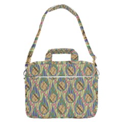 Tribal Background Boho Batik Macbook Pro 15  Shoulder Laptop Bag by anzea