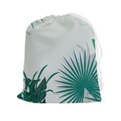 Illustrations Foliage Background Border Drawstring Pouch (2xl) by anzea
