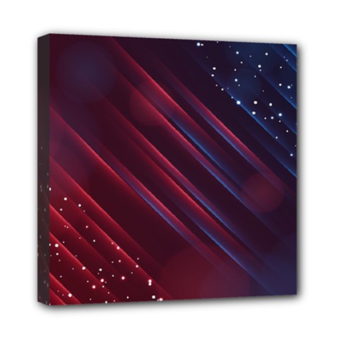 Illustrations Space Purple Mini Canvas 8  X 8  (stretched) by anzea