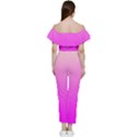 Gradient Pink - Pastel Yellow Pink Rosa Bardot Ruffle jumpsuit View4