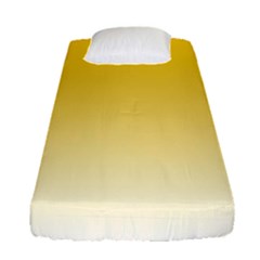Gradient  Green, Yellow Fitted Sheet (single Size) by 2607694c