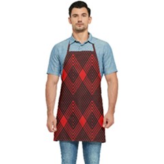 Muster Rot Schwarz Kitchen Apron by 2607694c