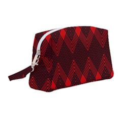 Pattern Red Black, Wristlet Pouch Bag (medium) by 2607694c