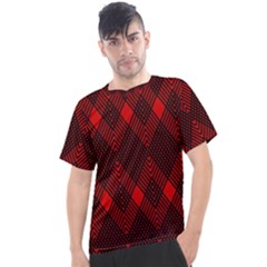 Pattern Red Black, Men s Sport Top by 2607694c