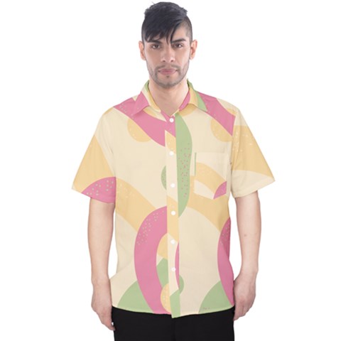 Line Pattern Dot Men s Hawaii Shirt by anzea