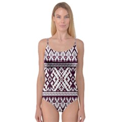 Illustration Ukrainian Folk Seamless Pattern Ornament Camisole Leotard  by Proyonanggan