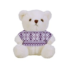 Illustration Ukrainian Folk Seamless Pattern Ornament Full Print Cuddly Teddy Bear by Proyonanggan