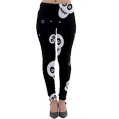 Skull Pattern Lightweight Velour Leggings by Ket1n9