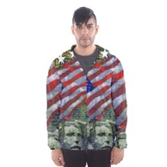 Usa United States Of America Images Independence Day Men s Hooded Windbreaker by Ket1n9