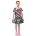 Usa United States Of America Images Independence Day Kids  Short Sleeve Velvet Dress View1