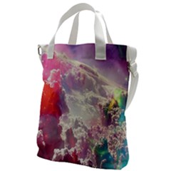 Clouds Multicolor Fantasy Art Skies Canvas Messenger Bag by Ket1n9