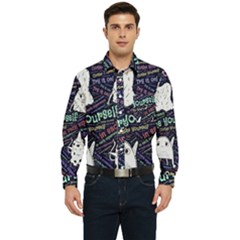 Experience Feeling Clothing Self Men s Long Sleeve Pocket Shirt  by Paksenen