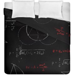 Math Board Circuit Circuits Computer Shield Tech Technology Duvet Cover Double Side (king Size) by Loisa77