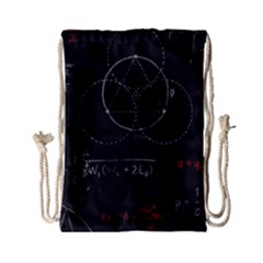 Math Board Circuit Circuits Computer Shield Tech Technology Drawstring Bag (small) by Loisa77