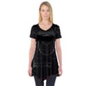Math Board Circuit Circuits Computer Shield Tech Technology Short Sleeve Tunic  View1