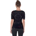Math Board Circuit Circuits Computer Shield Tech Technology Shoulder Cut Out Short Sleeve Top View2