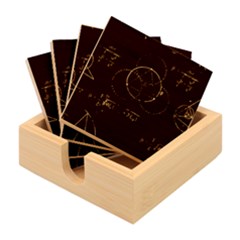 Math Board Circuit Circuits Computer Shield Tech Technology Bamboo Coaster Set by Loisa77