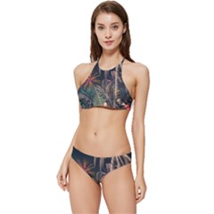 Firework Fireworks Display Lake Banded Triangle Bikini Set by Proyonanggan