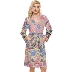 Grateful Dead Artsy Long Sleeve Velvet Robe by Bedest