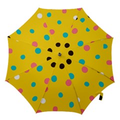 Moles Points Background Pattern Hook Handle Umbrellas (medium) by Loisa77