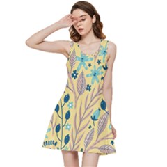 Plants Art Motif Flowers Inside Out Racerback Dress by Loisa77