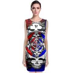 The Grateful Dead Sleeveless Velvet Midi Dress by Grandong