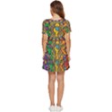 Dead Dancing Bears Grateful Dead Pattern Tiered Short Sleeve Babydoll Dress View4