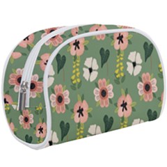 Flower Green Pink Pattern Floral Make Up Case (large) by anzea